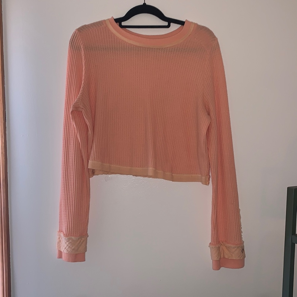 Free People Movement Long Sleeve Cropped Tee